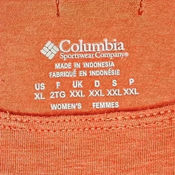 Columbia Womens Lightweight Tank XL Peach Front Lined Workout Yoga Sports - Picture 2 of 14